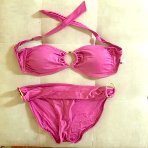 VIX Pink bandeau bikini